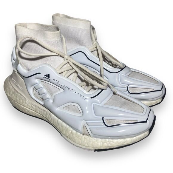 Adidas by Stella McCartney Women's Ultraboost 22 Elevated White Sneakers Size 8 - Picture 3 of 13